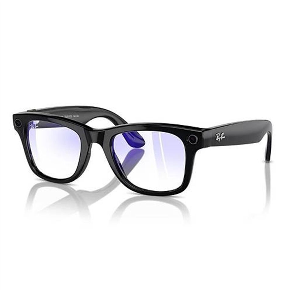 Ray-Ban Meta Wayfarer RW4006 50 Beden 601/SB50 Parlak Siyah-Clear (İthalatçı Garantili)