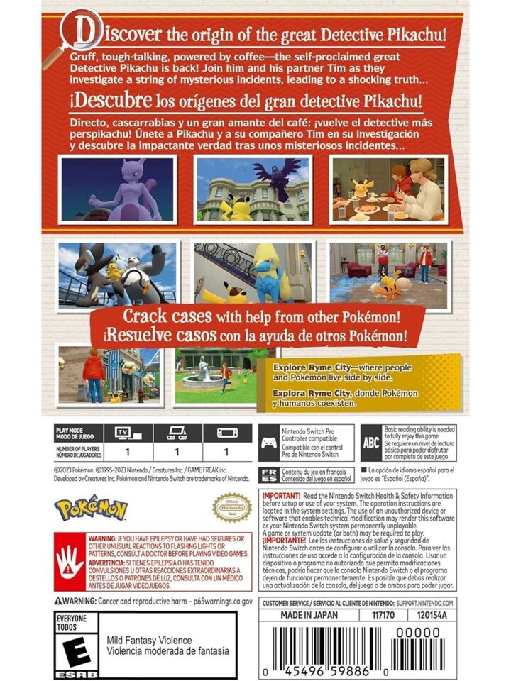 Nintendo Switch Nintendo Pikachu™ Detectıve Returns - Dedektif Nintendo Switch