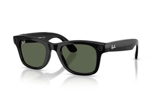 Ray-Ban Meta Wayfarer Gen 2 RW4012 50 Beden 601/1M Parlak Siyah-Şeffaf Grafit Yeşil Transitions