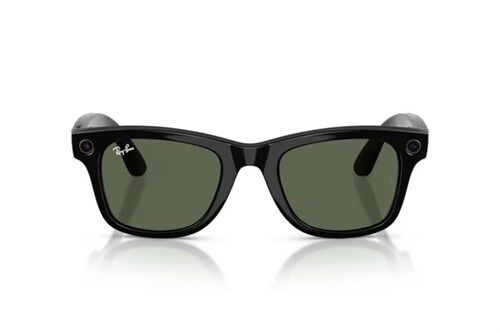 Ray-Ban Meta Wayfarer Gen 2 RW4012 50 Beden 601/1M Parlak Siyah-Şeffaf Grafit Yeşil Transitions