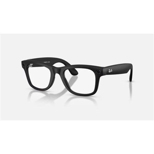 Ray-Ban Meta Wayfarer Gen 2 RW4012 50 Beden 601/1M Parlak Siyah-Şeffaf Grafit Yeşil Transitions