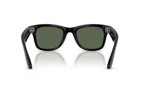 Ray-Ban Meta Wayfarer Gen 2 RW4012 50 Beden 601/1M Parlak Siyah-Şeffaf Grafit Yeşil Transitions
