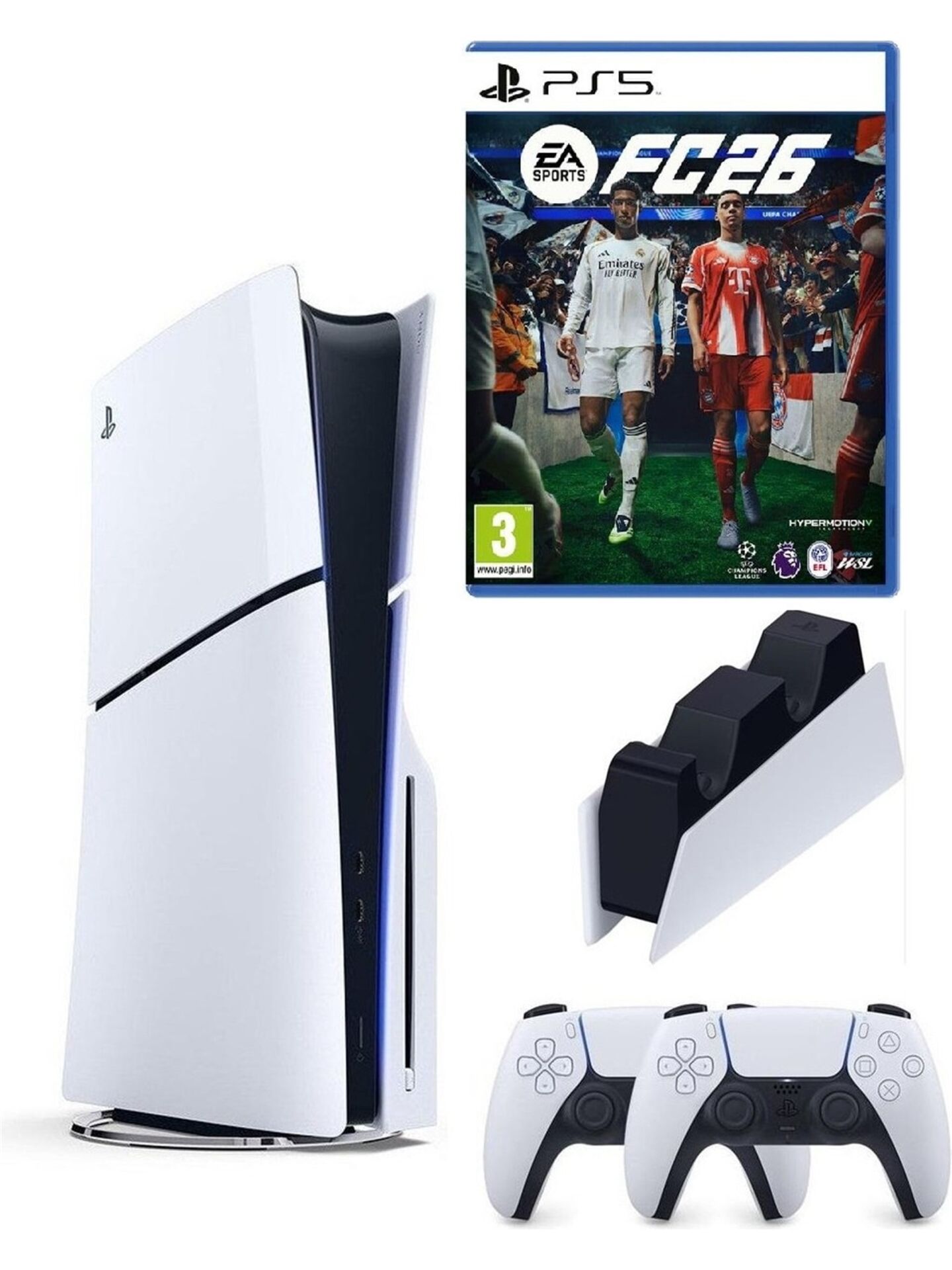 SONY PLAYSTATİON 5 PS5 SLIM CD Lİ + 2.KOL + FC 26 OYUNU + SONY ŞARJ İSTASYONU (İthalatçı Garantili)