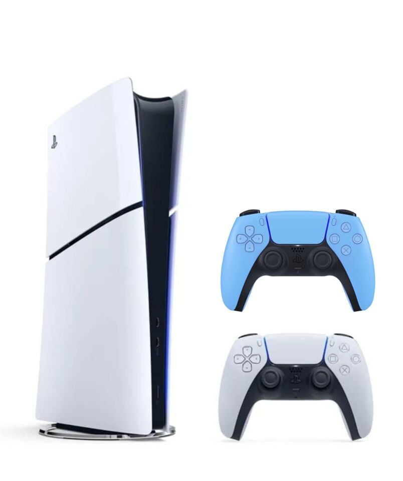 SONY PLAYSTATİON 5 PS5 SLIM DİGİTAL EDİTİON + 2.KOL DUALSENSE WİRELESS KOL - STARLİGHT BLUE (İTHALATÇI GARANTİLİ)