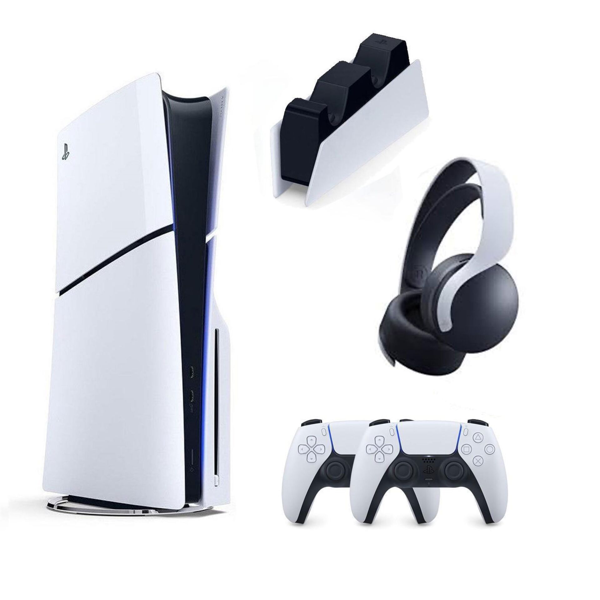SONY PLAYSTATİON 5 PS5 SLIM CD Lİ + 2.KOL + SONY ŞARJ İSTASYONU + PS5 KULAKLIK (İthalatçı Garantili)