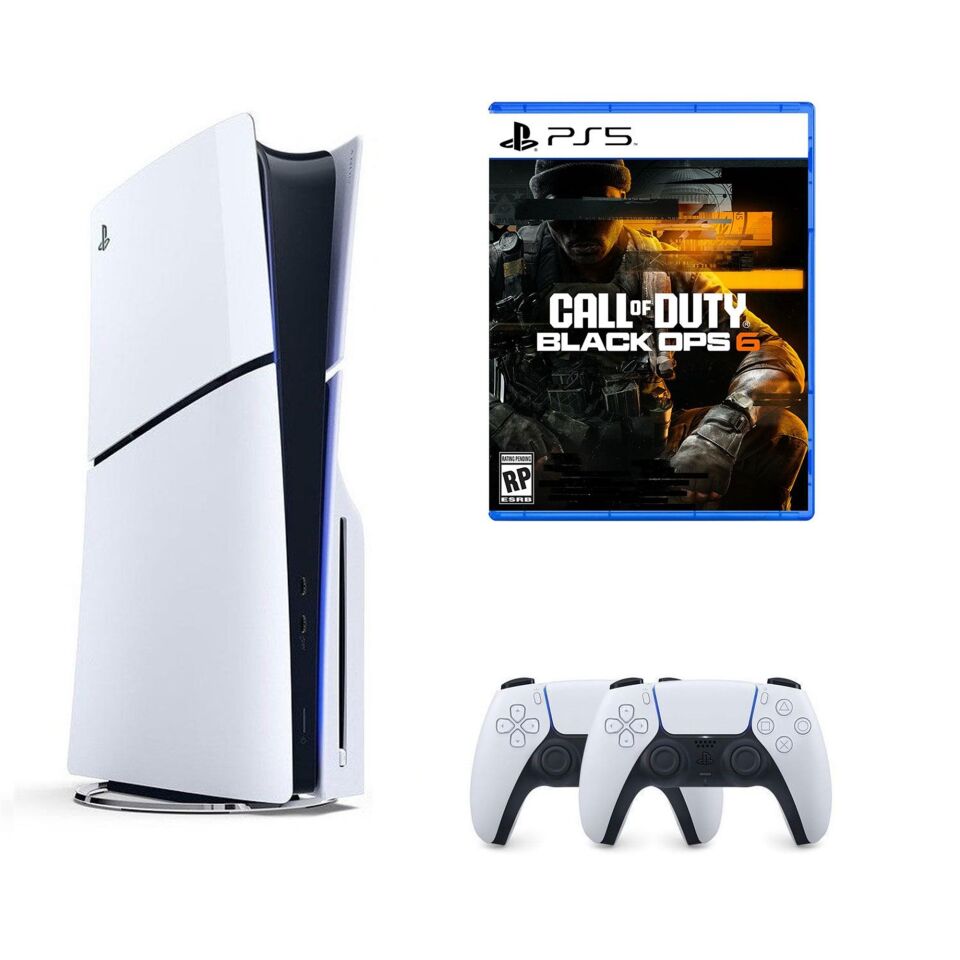 SONY PS5 PLAYSTATİON 5 SLİM CD Lİ 1TB OYUN KONSOLU + 2.KOL + CALL OF DUTY BLACK OPS 6 (İthalatçı Garantili)