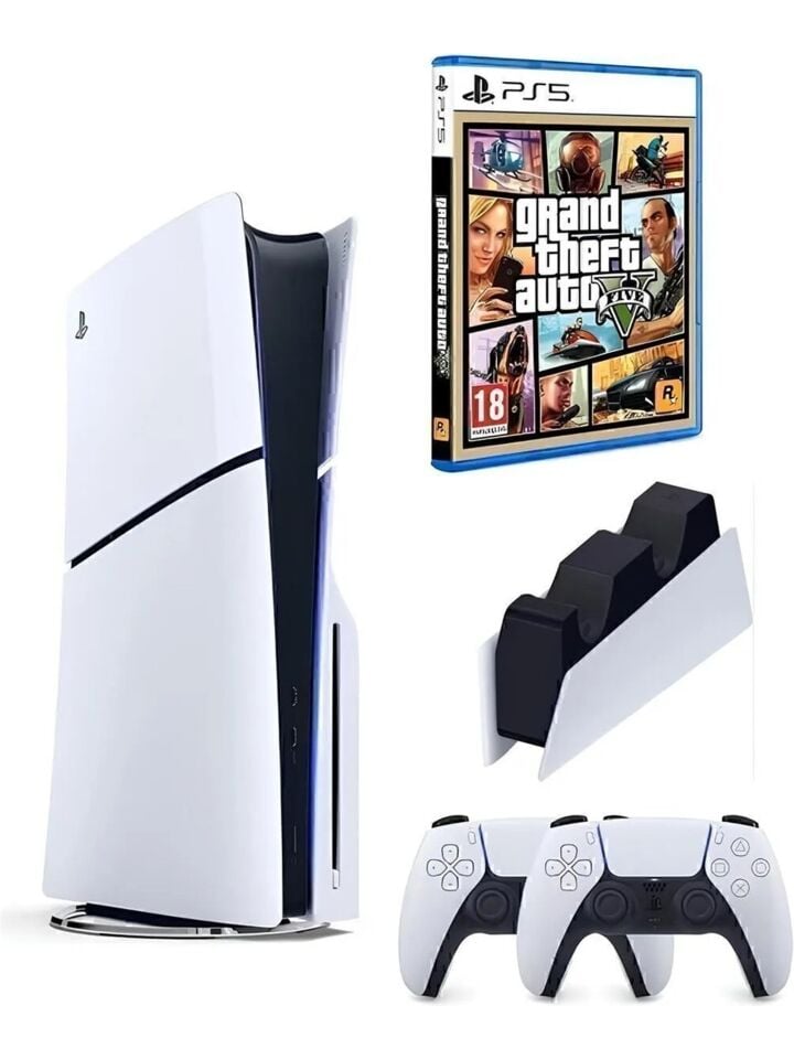 Sony Playstation 5 Slim 1 TB Oyun Konsolu + 2 Dualsense Kontrolcü + FIFA FC 24 (İthalatçı Garantili)