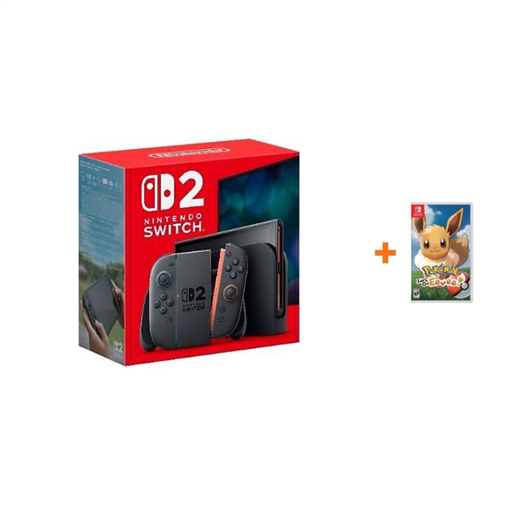 Nintendo Switch 2 Oyun Konsolu + Nintendo Switch Pokemon Lets Go Eevee! Oyun (İthalatçı Garantili)