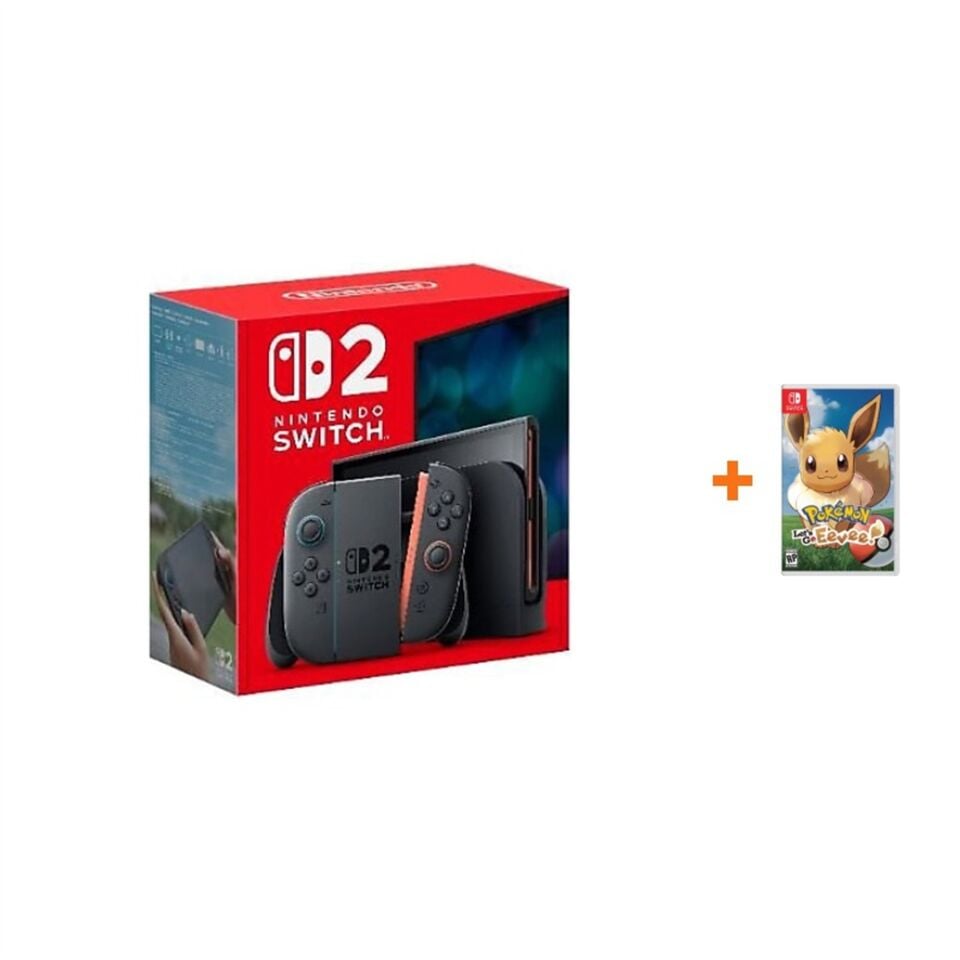 Nintendo Switch 2 Oyun Konsolu + Nintendo Switch Pokemon Lets Go Eevee! Oyun (İthalatçı Garantili)